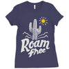 roam free Ladies Fitted T-Shirt