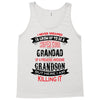 Super Cool Grandad Of A Freaking Awesome Grandson Tank Top