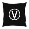 vegan symbol Throw Pillow