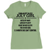 Smartass July Girl Ladies Fitted T-Shirt