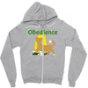 obedience Zipper Hoodie