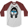 huskie music 3/4 Sleeve Shirt