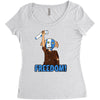 freedom Women's Triblend Scoop T-shirt