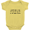 i would date u but u r not dylan o'brien Baby Onesie