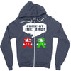 come at me bro Zipper Hoodie