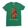 hug a wookiee Ladies Fitted T-Shirt