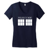 police box for who Women's V-Neck T-Shirt