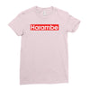 harambe gorilla Ladies Fitted T-Shirt