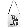 radioactive cat Adjustable Strap Totes