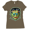 vintage frankenstein mask Ladies Fitted T-Shirt