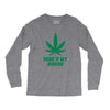Support Liver Cancer Awareness With A Emerald Cannabis Leaf Long Sleeve Shirts