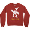volleyball style sport funny gift present outdoor Crewneck Sweatshirt