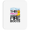 Forget Glass Slippers This Princess Wears Fire Boots Mousepad