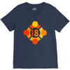 orange 18 V-Neck Tee