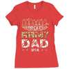proud army dad 5 Ladies Fitted T-Shirt