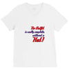 no outfit. V-Neck Tee