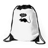 rat funny geek nerd scientific experiments are fun Drawstring Bags