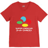 snes super famicom colours V-Neck Tee