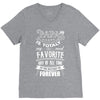 My Papa is Totally My Most Favorite Guy Of All Time V-Neck Tee