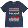santa only comes once a year grandpa is always here to cheer V-Neck Tee