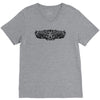 pinstripe 2 skull humor funny V-Neck Tee