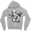pirate octopus Zipper Hoodie