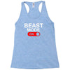 beast mode activated Racerback Tank