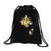 playing with monsters Drawstring Bags