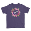 Floral Baby Name Youth Tee