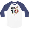 team 10 american flag 3/4 Sleeve Shirt