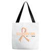 Survivor Of Uterine Cancer Tote Bags