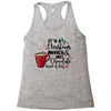 it's a christmas movies and hot chocolate kind of day Racerback Tank