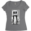 man Women's Triblend Scoop T-shirt