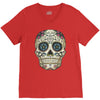 sugar skull V-Neck Tee