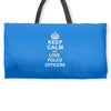 Keep Calm and Love Police Officers Weekender Totes