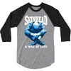 skinhead a way of life blue ideal birthday gift present. 3/4 Sleeve Shirt