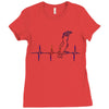 my heart beats for parrots Ladies Fitted T-Shirt