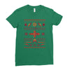 shiny sweater Ladies Fitted T-Shirt