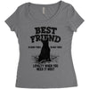 Best Friend Bull Terrier Women's Triblend Scoop T-shirt