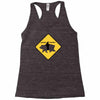 bear shark Racerback Tank