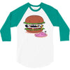 monster burger 3/4 Sleeve Shirt