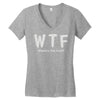 wtf where's the food Women's V-Neck T-Shirt