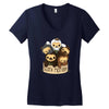 sloth motion Women's V-Neck T-Shirt