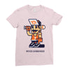 never surrender Ladies Fitted T-Shirt