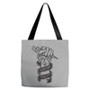 never stop fighting spirit Tote Bags