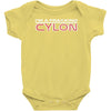 i'm a frakking cylon Baby Onesie