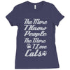 i love cats girls Ladies Fitted T-Shirt