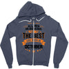 All Men Created Equal But The Best Born In October Zipper Hoodie