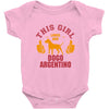 This Girl Loves Her Dogo Argentino Baby Onesie