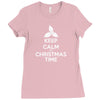 Keep Calm its Christmas Time Ladies Fitted T-Shirt